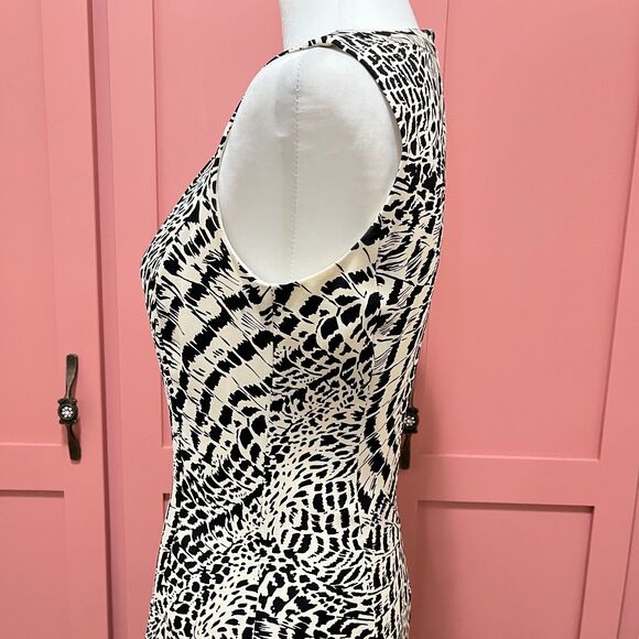Elie Tahari Animal Print Shift Dress Size 2 - Picture 7 of 15
